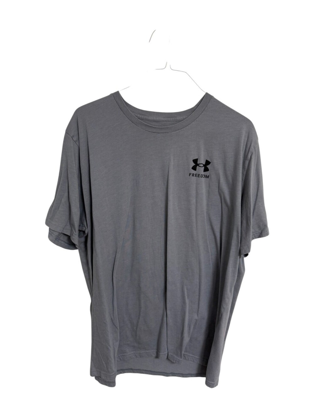 Under Armour Freedom Graphic T-Shirt Loose Fit 3XL Gray Men's Tactical Patriot